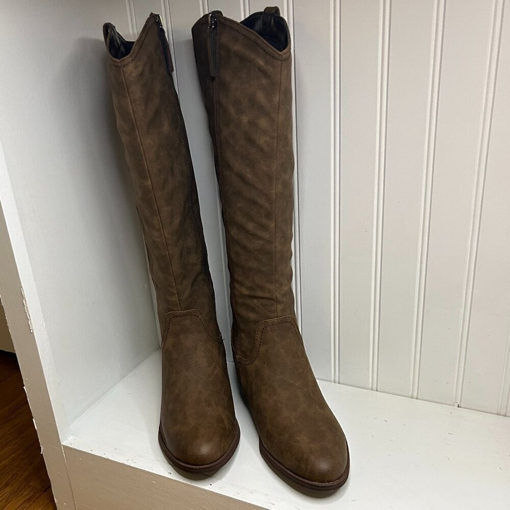 Kork-Ease Womens Suede Round Toe Knee-High Boots Size 6.5 - Picture 1 of 8